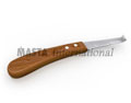 Hoof Knife Left Hand Double Cut, Broad Blades